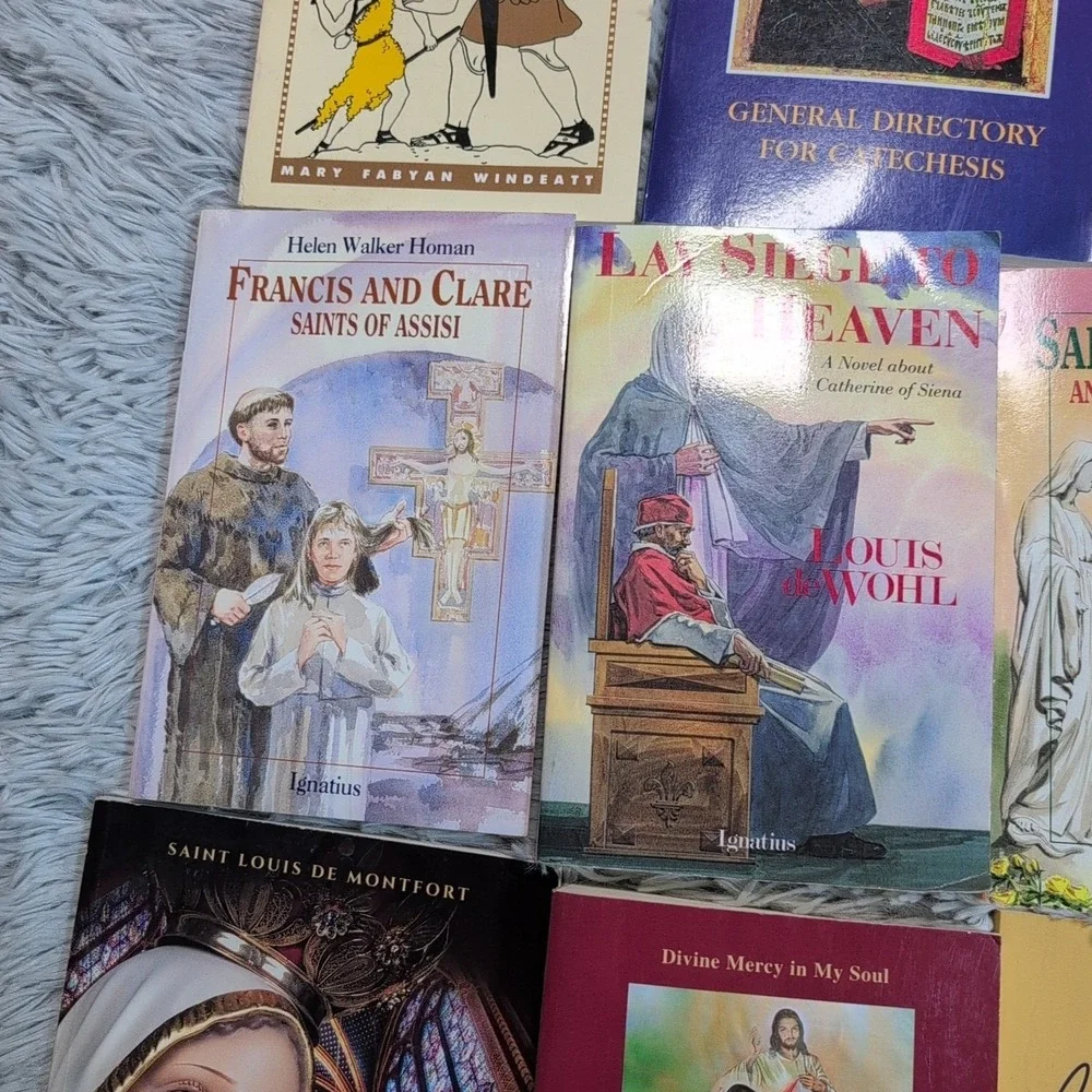 Lot of 16 Catholic Books Theology Prayer  Spirituality Diary Devotional Psalms‎